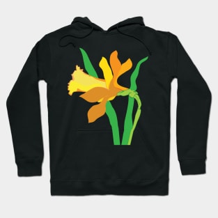 Yellow Daffodil Spring Flower Hoodie